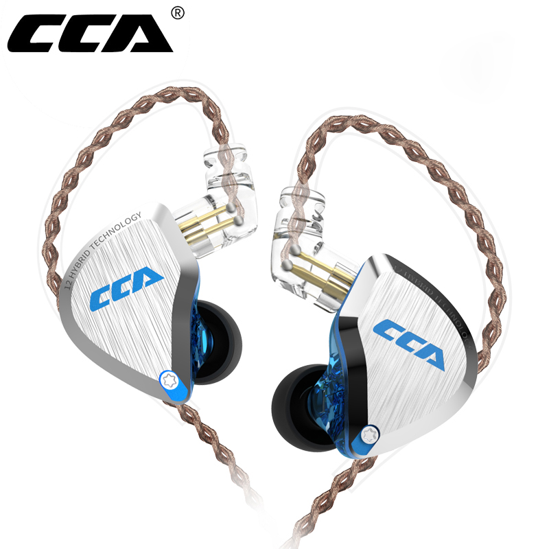 Audiophile Headphone Wired - CCA C12 インイヤーメタルヘッドホン 5BA+1DD ハイブリッドHiFi IEMイヤホン