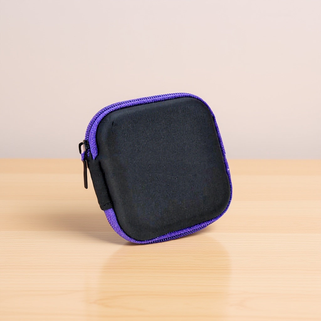 Headphone Case Hard - 5個入り ミニイヤホン収納ケース、携帯用ハードシェル、ジッパー付きヘッドホンポーチ、USBケーブルオーガナイザー、旅行用キャリングボックス