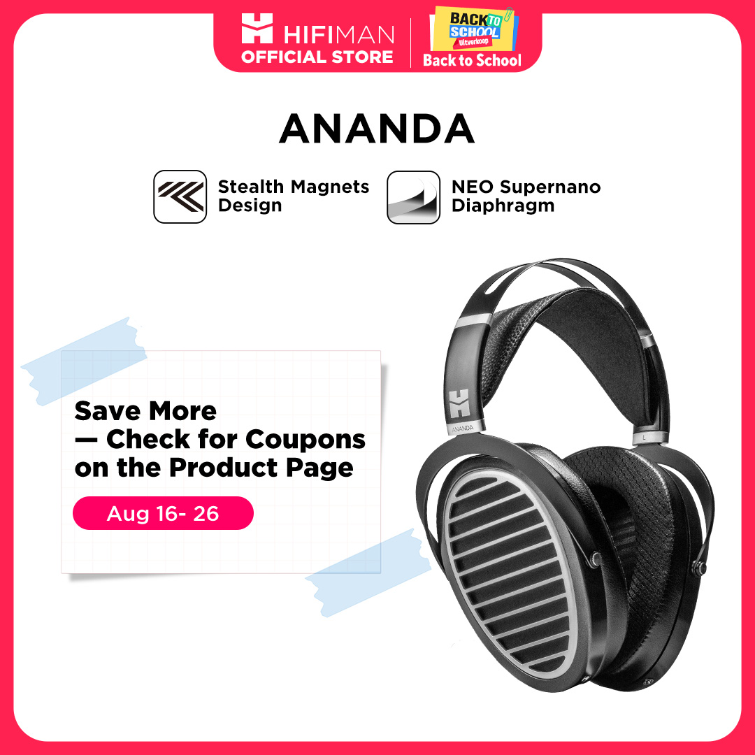 Audiophile Headphone Wired - 再生品：HIFIMAN Ananda ステルスマグネットバージョン オープンバック オーバーイヤー プラナーマグネティック