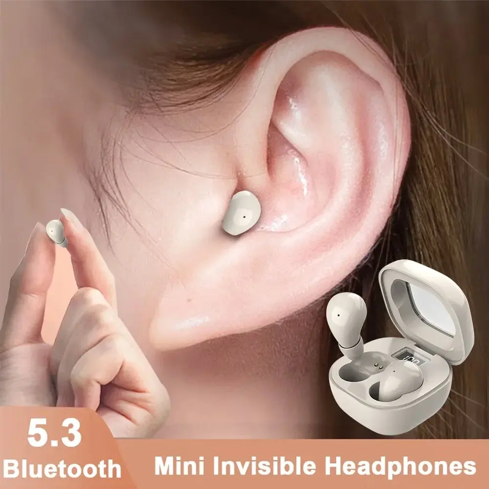 Wireless Earbuds Tws - SK19 Bluetooth 5.3 イヤホンミニ不可視ヘッドフォン TWS ワイヤレスイヤフォン