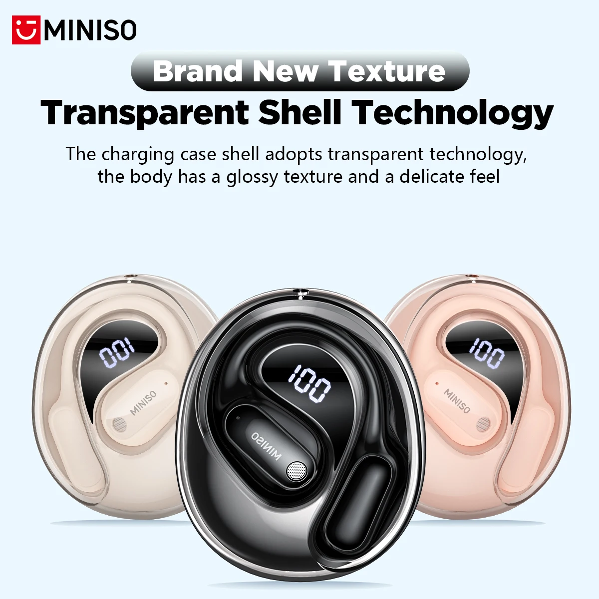 MINISO MS190 リアルタイムAI音声翻訳イヤホン。 - Bluetooth Headset On Ear のレビューと価格