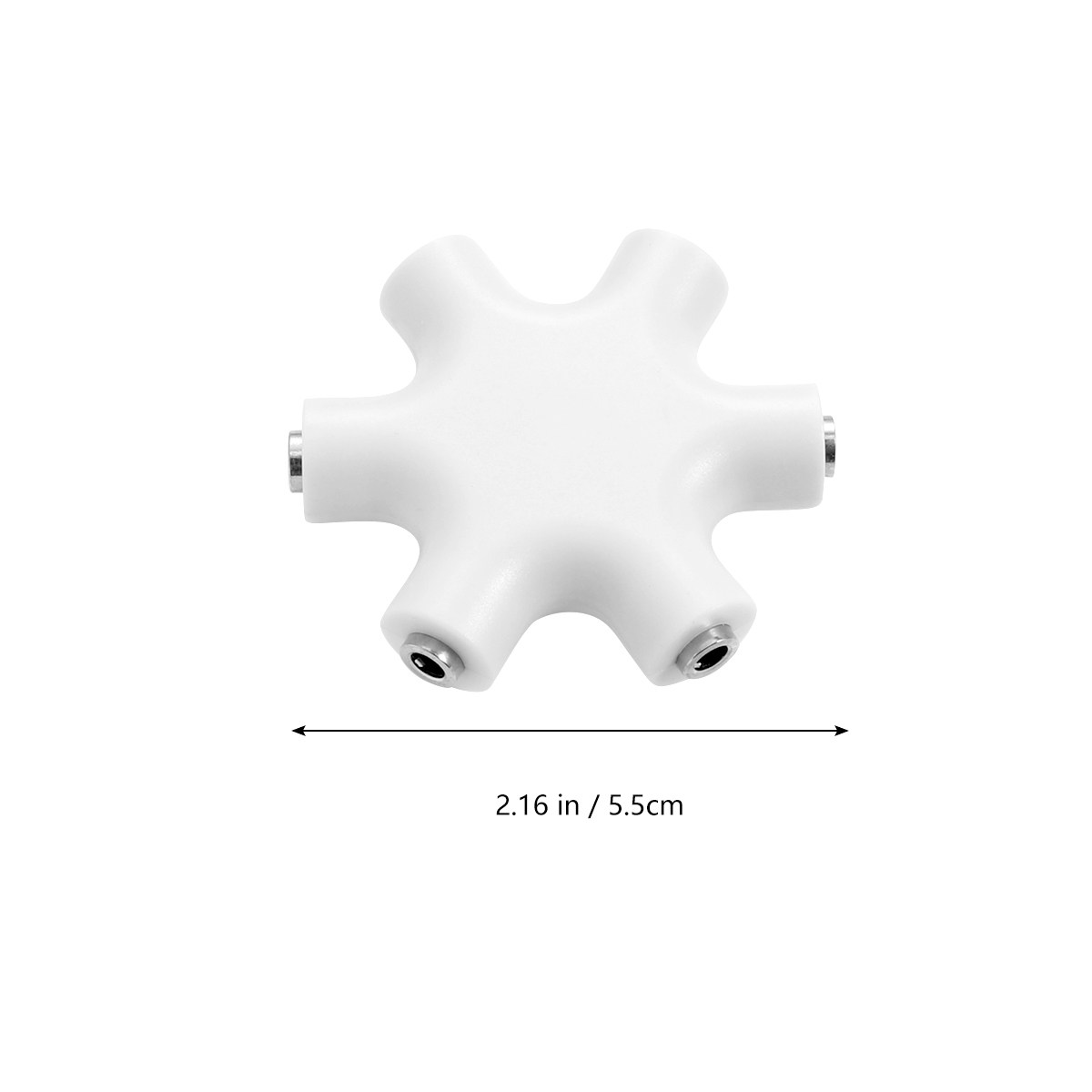 5ウェイ形状イヤホン音楽共有アダプター、3.5mmジャック、 - Earphone Splitter Jack のレビューと価格