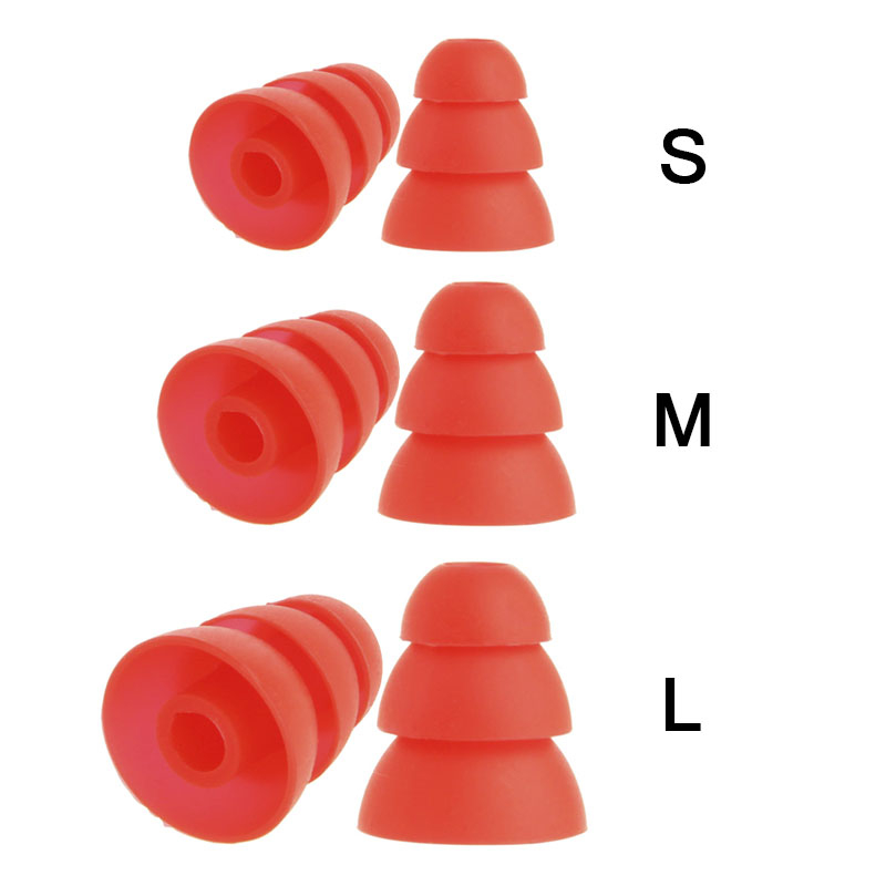 シリコンインイヤーキャップ,3層,12個。 - Earphone Foam Tip のレビューと価格